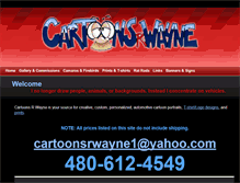 Tablet Screenshot of cartoonsrwayne.com